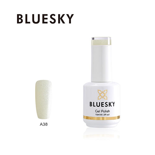 BLUESKY Esmalte Gel 5A38 Brillo con Glitter Suave Novia