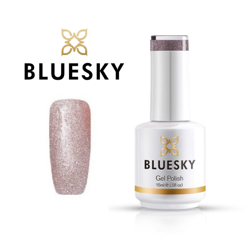 BLUESKY Esmalte gel 63903 Glitter Rosado Semi Holo
