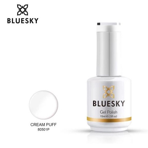 BLUESKY Esmalte Gel 80501 - Blanco tiza
