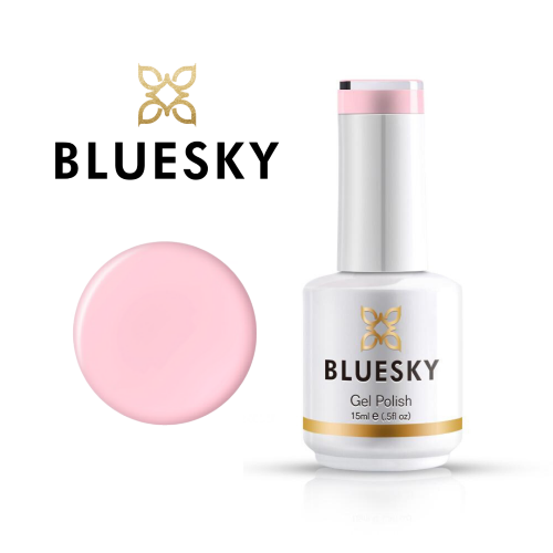 BLUESKY Esmalte Gel 80504 Rosado traslucido (Base Francesa)