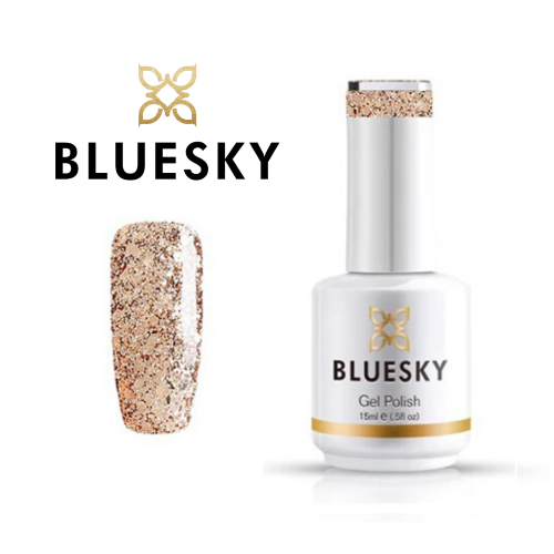 BLUESKY Esmalte Gel DC02 DORADO MIX GLITTER