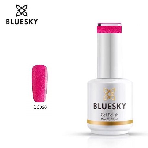 BLUESKY Esmalte Gel DC20 - Rosado con glitter fino