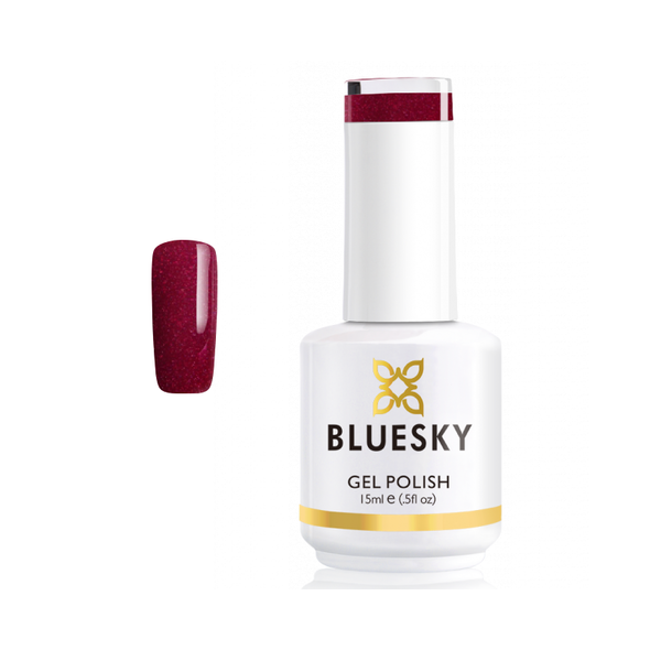 BLUESKY Esmalte Gel PCH31 Rojo Semi - holográfico