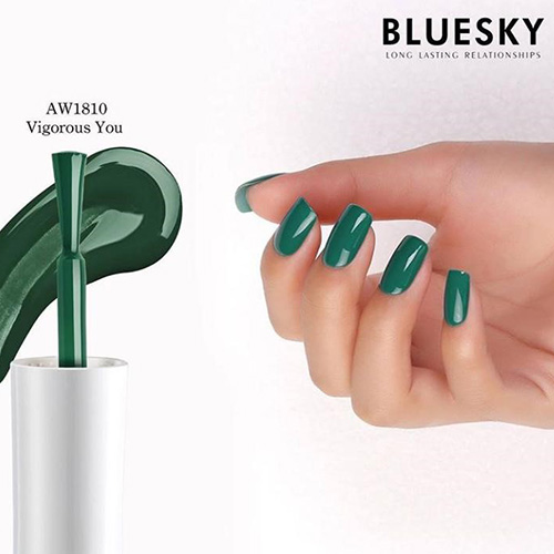 BLUESKY Esmalte Gel VIGOROUS YOU- Verde esmeralda oscuro