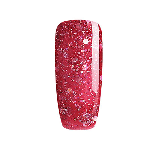 BLUESKY Esmalte Gel BLZ35 Rojo Frambuesa Glitter Mix