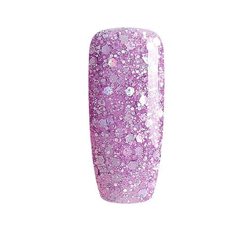 BLUESKY Esmalte Gel BLZ48 Lila - Rosado Glitter Mix
