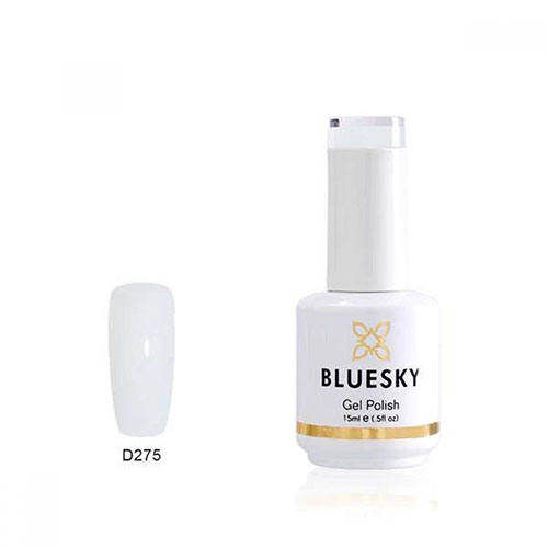BLUESKY Esmalte Gel D275 Blanco traslúcido (Base Francesa)