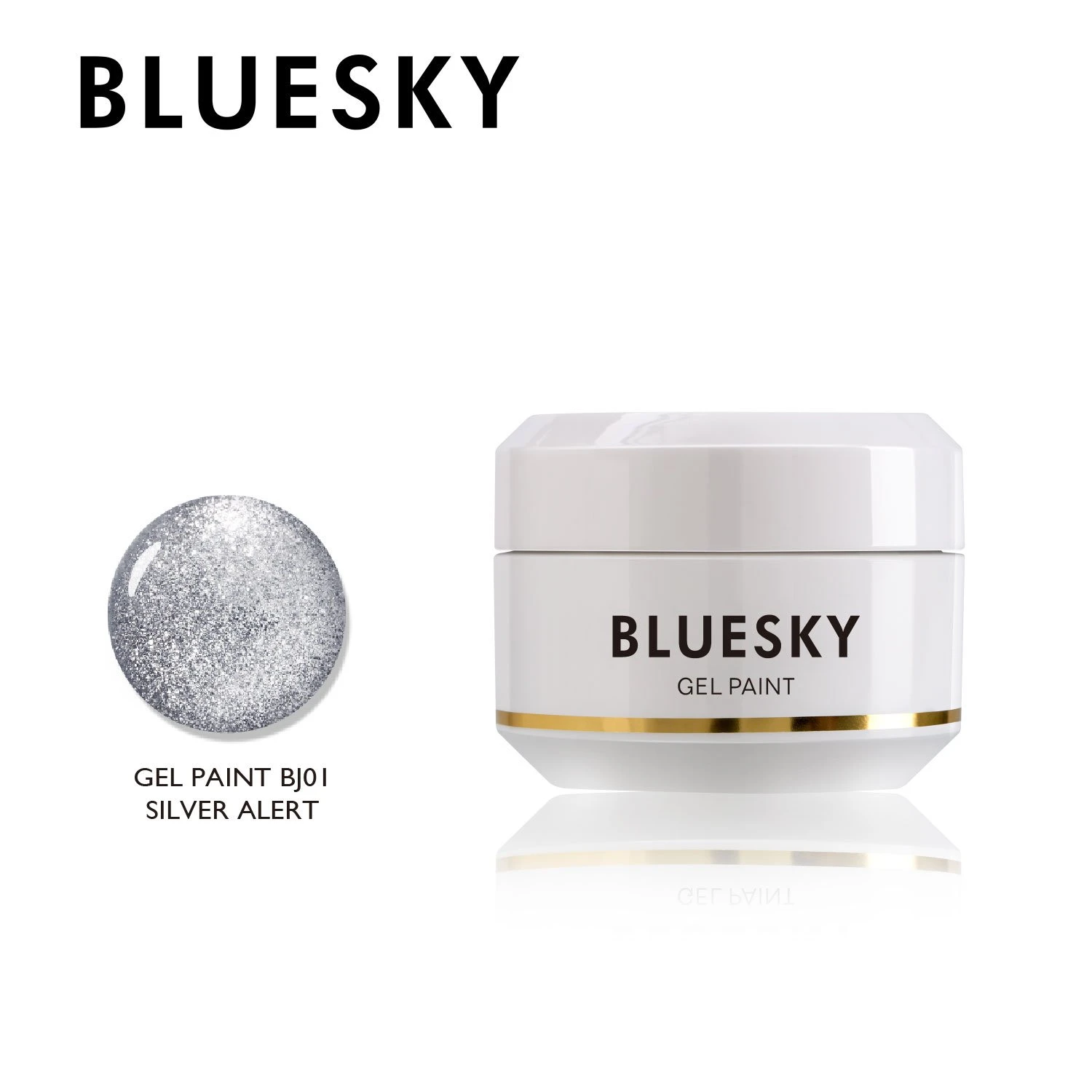 Bluesky Gel Paint Metálico Silver Alert