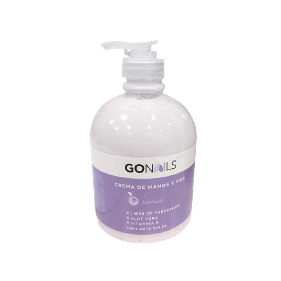 GO NAILS Crema de manos y pies 500ml - Berries