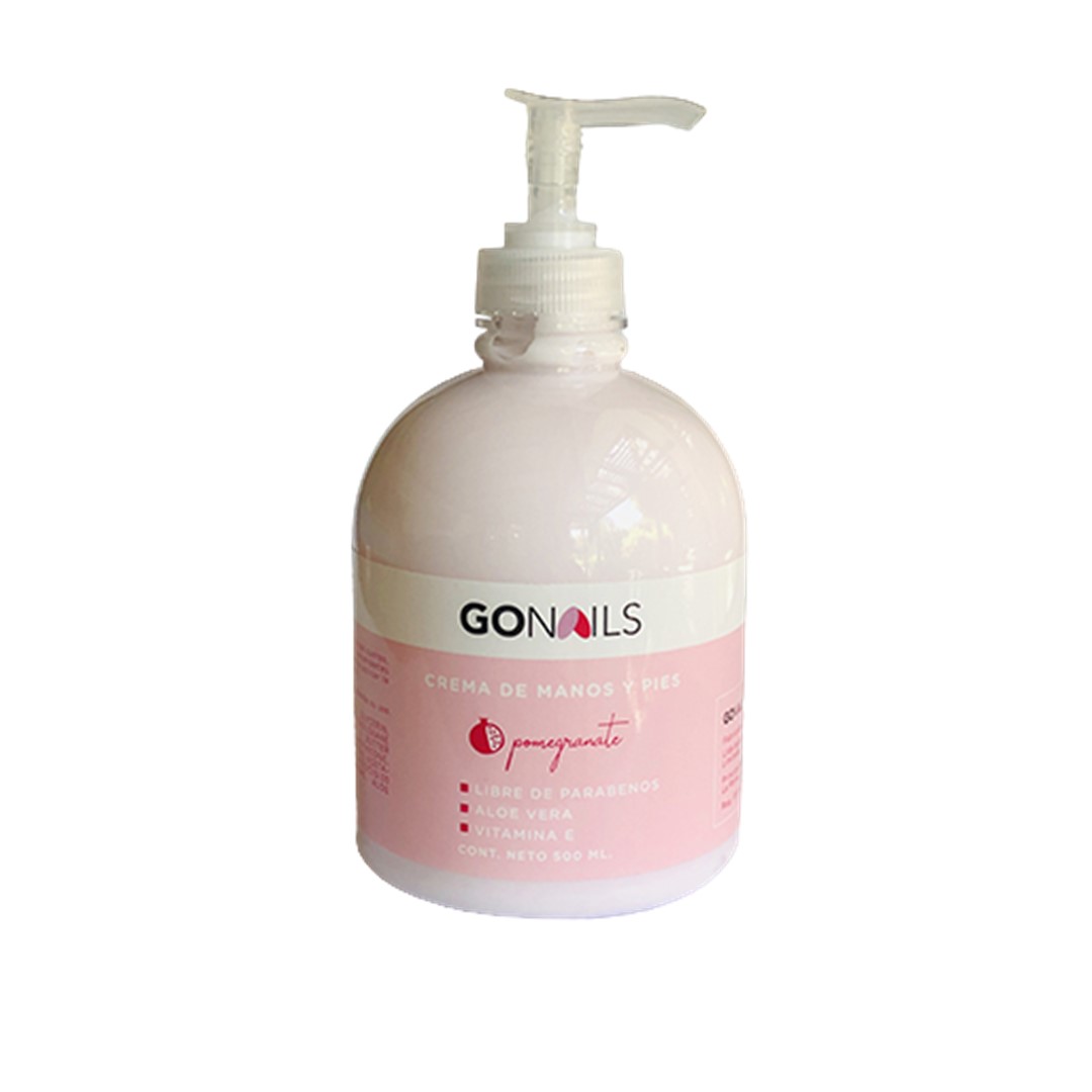 GO NAILS Crema de manos y pies 500ml - Pomegranate