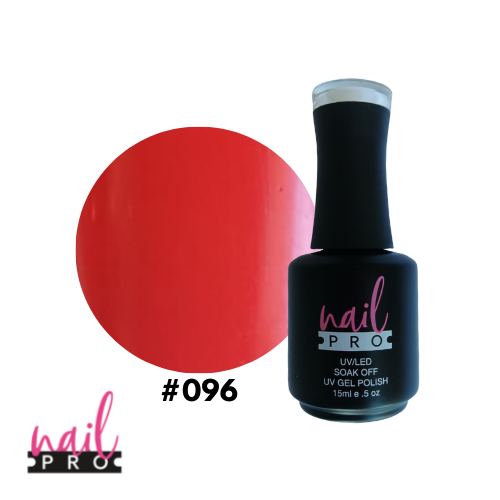 NAIL PRO Esmalte Permanente 096 Naranjo Rojizo