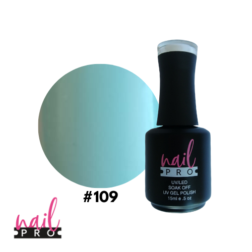 NAIL PRO Esmalte Permanente 109 Verde agua Pastel