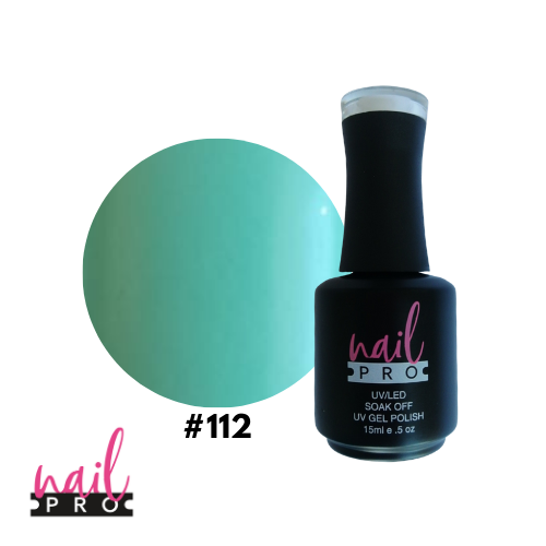 NAIL PRO Esmalte Permanente 112 Verde Agua