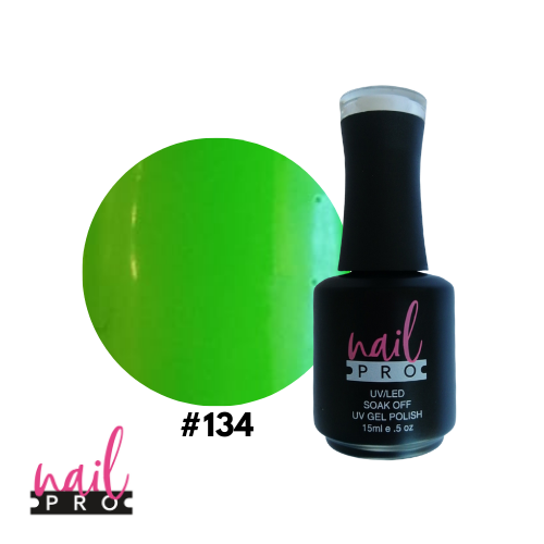 NAIL PRO Esmalte Permanente 134 Verde Fluor