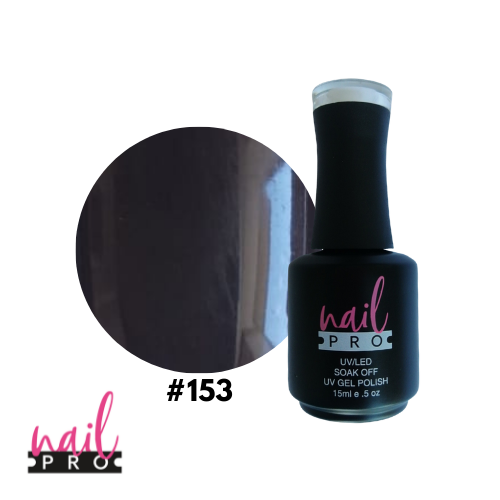 NAIL PRO Esmalte Permanente 153 Negro Intenso
