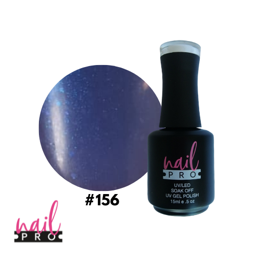 NAIL PRO Esmalte Permanente 156 Azul Metálico