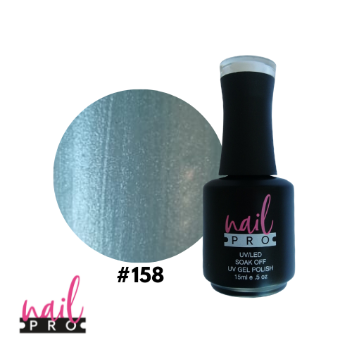 NAIL PRO Esmalte Permanente 158 Celeste perlado