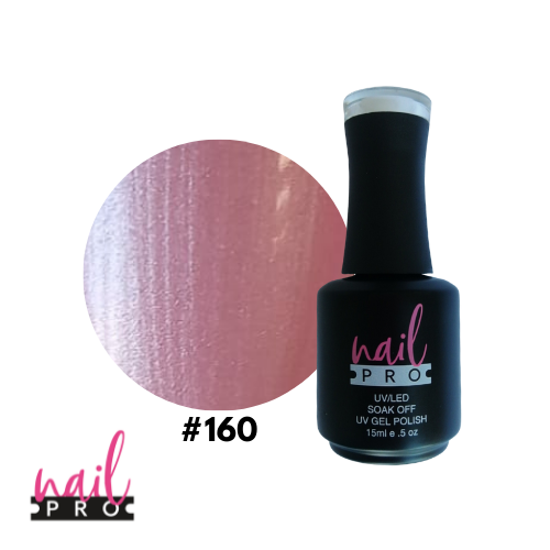 NAIL PRO Esmalte Permanente 160 Rosado claro perlado