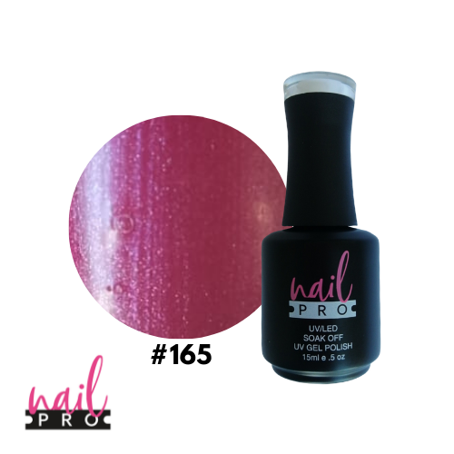 NAIL PRO Esmalte Permanente 165 Morado burdeo perlado
