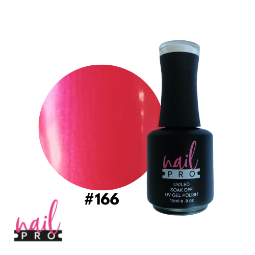 NAIL PRO Esmalte Permanente 166 Fucsia Perlado