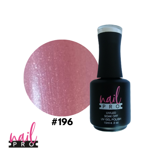 NAIL PRO Esmalte Permanente 196 Rosado perlado