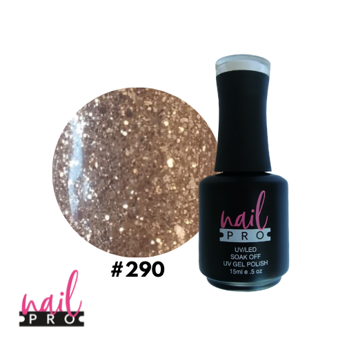 NAIL PRO Esmalte Permanente 290 Champagne Glitter