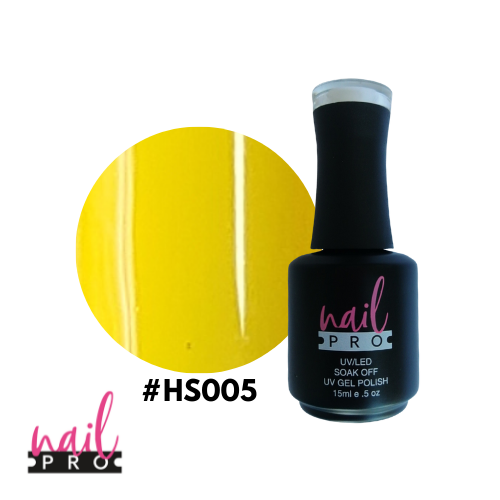NAIL PRO Esmalte Permanente HS005 Amarillo intenso