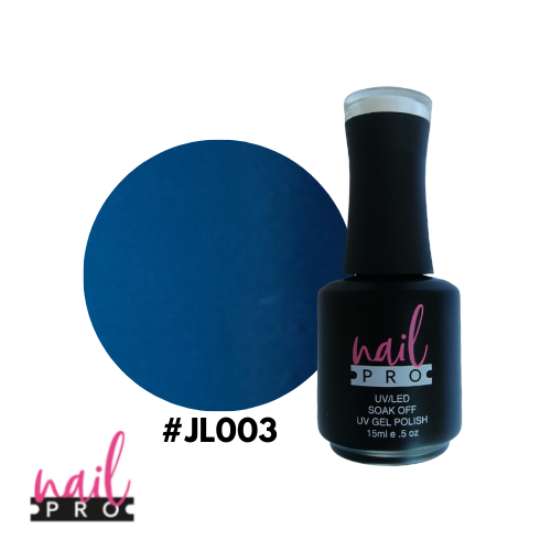 NAIL PRO Esmalte Permanente JL003 Azul Petróleo Claro
