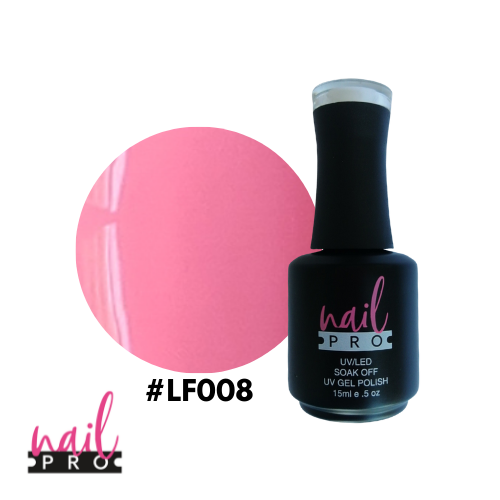 NAIL PRO Esmalte Permanente LF008 Rosado Barbie intenso