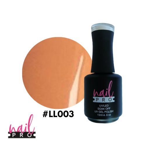NAIL PRO Esmalte Permanente LL003 Naranjo Pastel
