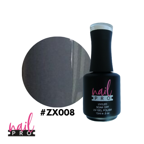 NAIL PRO Esmalte Permanente ZX008 Gris ratón