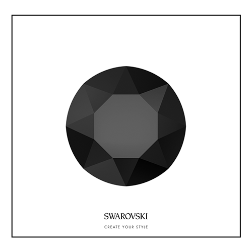 Swarovski 50 Cristales - Jet SS3