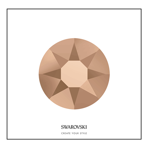 Swarovski 50 Cristales - Rose Gold SS12